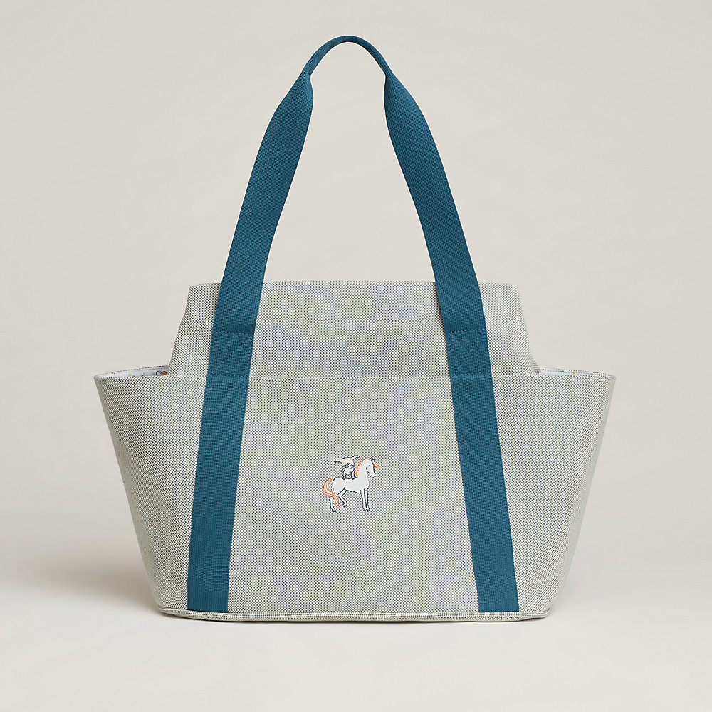 希少♪大容量【HERMES】Cabriole nappy bag マザーズバック HERMESエルメス Cabriole nappy bag カブリオル マザーバッグ
